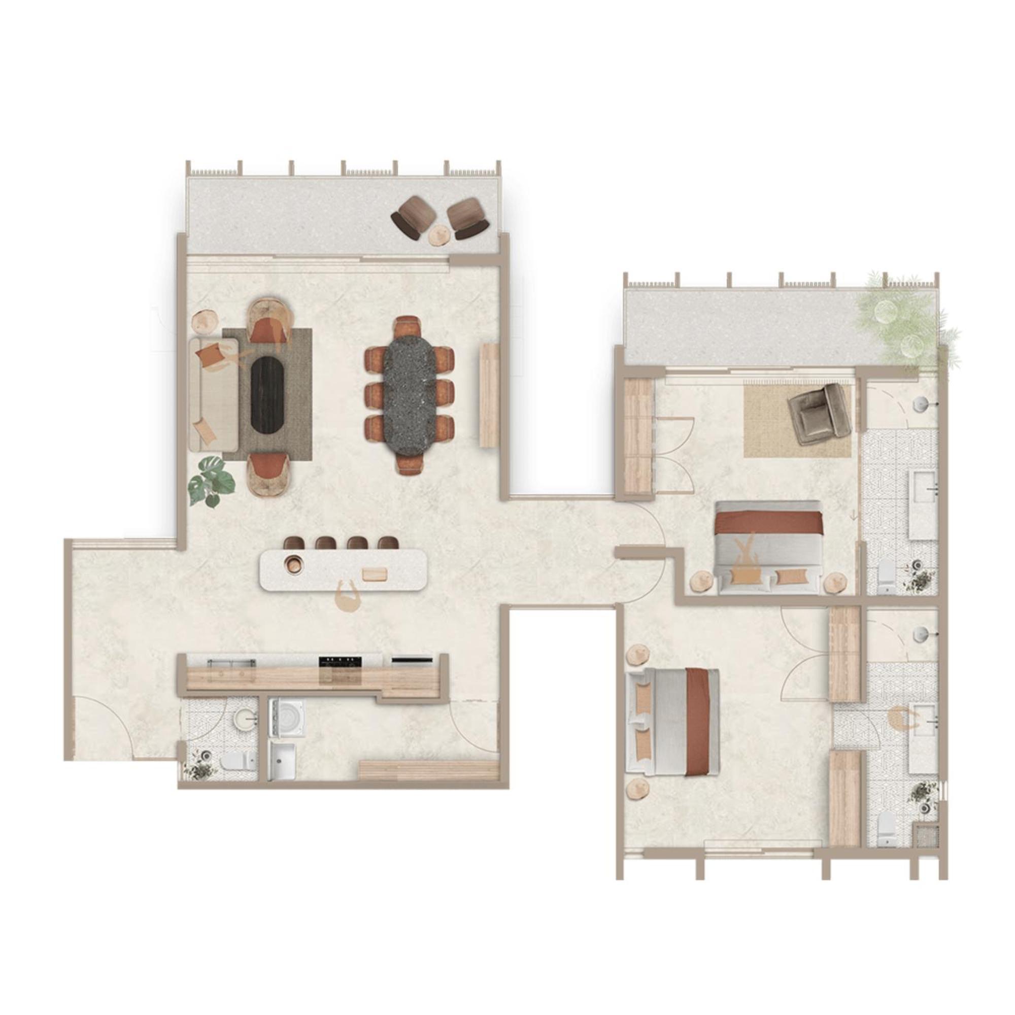 Apartment Divine 2br W Pool Gym Yoga Classes Restaurant Tulum